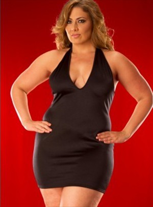 Plus Size Halter Dress