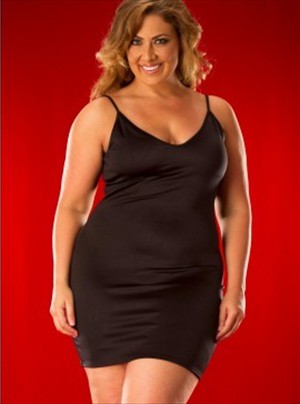 Plus Size V-Neck Dress