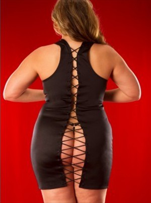 Plus Size Bootylicious Dress Back