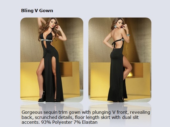 Bling V Gown