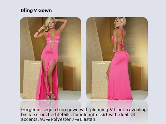 Bling V Gown