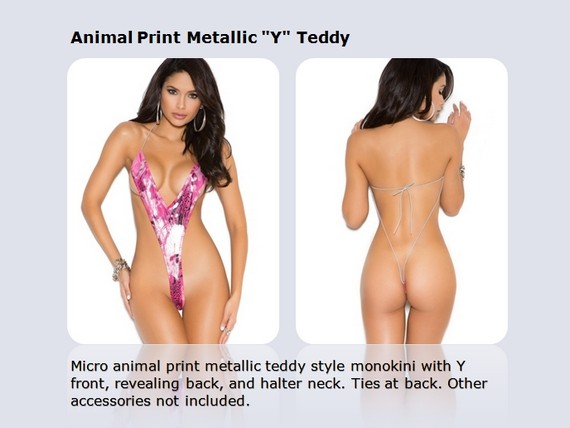 Animal Print Metallic Y Teddy