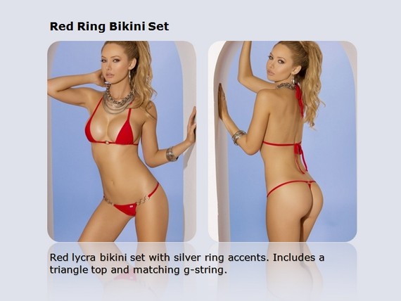 Red Ring Bikini Set