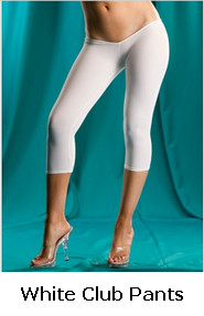 White Matte Capri Pants