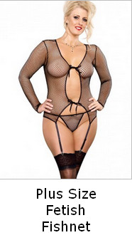 Plus Size Fetish Fishnet Set 