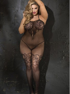 Plus Size Crotchless