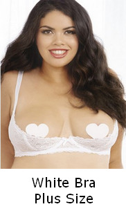 White Bra Plus Size